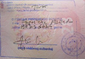 Краткосрочная виза в Черногорию категории C