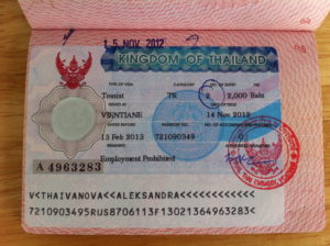 оформления визы Таиланда
