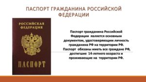 паспорт гражданина РФ в 14 лет