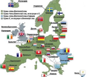 Страны-члены шенгенской зоны