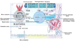 виза действительна для въезда в Таиланд